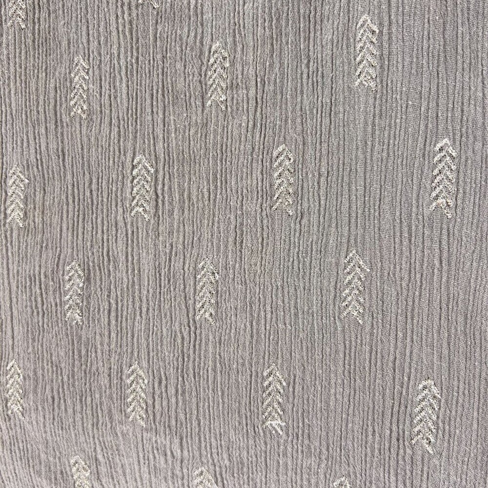 Anthropologie Vanessa Virginia Sleeveless Top Button Down Metallic Embroidery 8 - Picture 5 of 11